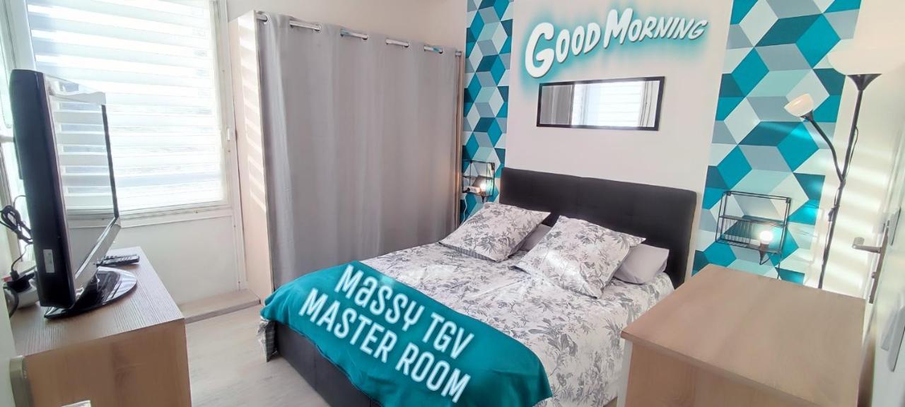 T4 Massy Tgv By Beds4Wanderlust - 80M2 Avec Terrasse Et Bureau - Proche Coulee Verte - Ideal Pro Ou Famille ภายนอก รูปภาพ
