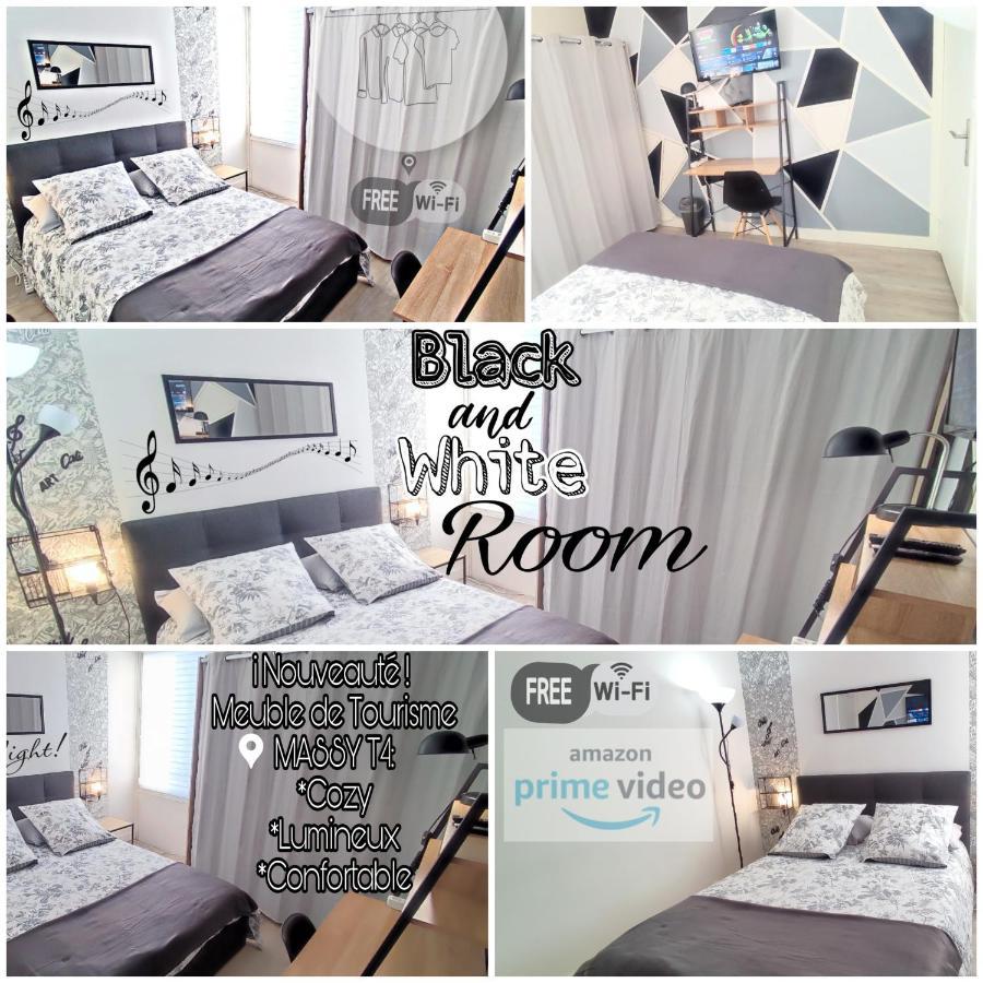 T4 Massy Tgv By Beds4Wanderlust - 80M2 Avec Terrasse Et Bureau - Proche Coulee Verte - Ideal Pro Ou Famille ภายนอก รูปภาพ
